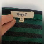 Madewell ‎ green and black striped top Photo 4
