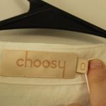 Choosy Crosby Plunging Shirt Dress Size 0 White Photo 5