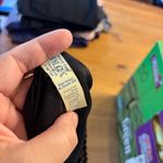 Olga womens vintage elastic waist satin midi slip black Small Photo 2