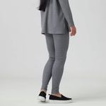 Eileen Fisher  Cozy Stretch‎ Rib Leggings Gray XL Photo 1