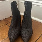 Bedazzled black mini boots Size 9 Photo 0