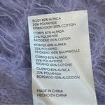 Free People  Robin Sheer Sweater Crop Tee Lavender black embroidery XS oversized Photo 8