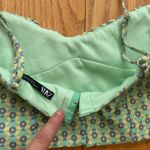 ZARA  Green floral Printed Corset Top women’s Size XS Floral Summer Cottagecore Photo 2