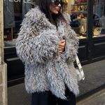ZARA  sweater jacket cardigan faux fur fuzzy mink coat  Photo 0