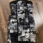 Newspaper Y2k Mini Dress Black Size XS Photo 1