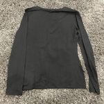 MANGOPOP  Long Sleeve V-Neck T-Shirt in Black, Size L​​​​​​​​ Photo 2