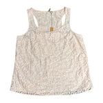 Lauren Conrad Lace‎ Chiffon Sleeveless Top sz Large Cottage Soft Girl NWT Photo 0