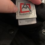 Avalanche  Black Ribbed Quarter Snap Pullover Sweatshirt size Large Photo 5