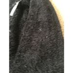 Faded Glory  Women's Black Glittery Faux Fur Pajama Top Size Medium 8-10 Photo 3