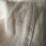 Cloth & Stone Sleeveless Button Front Shirt Dress Tan Linen Blend Size S Photo 6