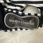 Solid & Striped NWT The Annemarie One Piece Black White Striped Swimsuit L Photo 7