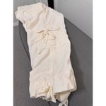 White House | Black Market Cargo Jogger Pants Women’s Size 8 Ivory 100% Cotton Photo 5