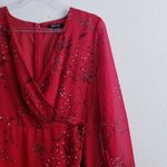 Madewell  Hazelwood Wrap Front Mini Eyelet Long Sleeve Dress Photo 3