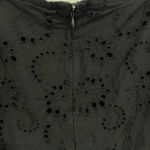 7 For All Mankind  Black Black Eyelet Puff Sleeve Dress Size XL Photo 8