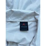 Air Jordan  Women's Cream Short Sleeve stripe  Button Up Shirt Size Medium Photo 5