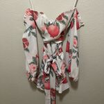 Sabo Skirt Sabo Luxe Pomegranate Wrap Off-Shoulder Mini Dress Size Small Photo 3