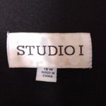 Studio I  28W Plaid Crop Bolero Crop Suit Jacket in Black White Photo 1