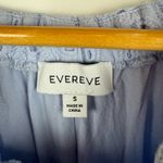 Evereve  Womens Evelyn‎ Cotton Eyelet Top in Light Blue Sz S Spring Pastel Casual Photo 7