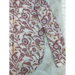 Pilcro  Anthropologie Long Sleeve Blouse Womens Medium  Pink  Floral Photo 12