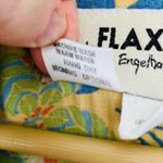 Flax Green Tropical Palm Print Full Length Dress Button Up Pockets Collar Rayon Photo 5