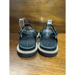 Keen  Women 7.5 Black Leather Lana Slip On Slide Sandal Buckle Neutral Minimalist Photo 6