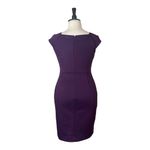Calvin Klein  Sheath Dress Cap Sleeve Square Neck Scuba Plum Women’s Plus Size 14 Photo 2
