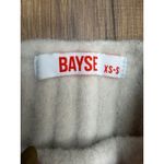 Bayse‎ Beige Ribbed Knit Turtleneck Sweater Mini Dress XS Cozy Chic Size 0 Photo 2