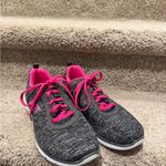 Skechers GOwalk Air Memory Foam Athletic Walking Shoes Gray Pink Women's Photo 2