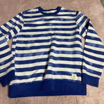 Free Assembly Small Blue Crewneck Sweatshirt Long Sleeve Casual Pullover I0217 Photo 0