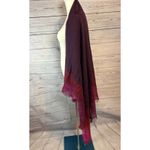 Coach Virgin Wool Square Scarf 56x56 Made in Italy 2010s Burgundy Pink Red Logo Photo 1