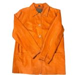 st. john's bay Orange Genuine Leather Vintage Jacket Photo 0