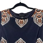 Inc international Concepts Black Boho Print Knee-length Shift Dress Photo 1