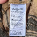 Banana Republic  Women's Mia Wide-Leg Cropped Linen Pant Brown Stripe Size 2 Photo 7