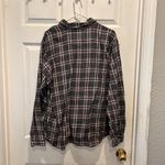 Woolrich  Cotton Flannel Plaid Onyx Red, White and Black‎ Button Down Women's XL Photo 4