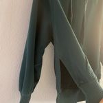 American Eagle Women's Forest Green Hoodie Sweater Photo 4