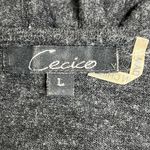 Cecico  Gray Lined Ruffled Sweater with Pockets - Size Large - GUC. Some pilling. Photo 4