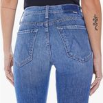 NWT MOTHER SUPERIOR The Tomcat Crop Straight Leg Jeans Kneeling on Stones Sz 25 Blue Photo 7