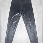DKNY  SPORT Women’s Black Pleather Sport Athletic Leggings Photo 8