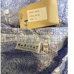 Habitat  Clothes To Live In white blue button down Sz S 18328 Photo 2
