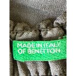 Benetton Peasant Top Made in Italy Long Sleeve Blouse Gray XS Photo 2