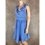 Julia Jordan  Blue/White Striped Ruffled Dress 6 Photo 6