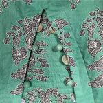 Khaadi Pakistan Tunic Top Embellished Neckline Long Sleeves Women 8 Green Floral Photo 8