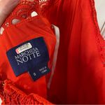 Marchesa Notte Tiered Lace Trim Midi Dress Size 0 Red Glam Holiday Event Wedding Photo 7