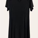 H by Halston Heritage Black Cold Shoulder V-Neck Jersey Dress Size XS Petite Photo 0