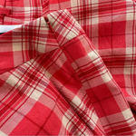 NWT Smythe High Waisted Pleated Plaid Walking Shorts In Watermelon Plaid Size 10 Pink Photo 5