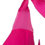 Parker  Small Hot Pink 100% Silk Tank Top Tie Straps Sheer Panels Scoop Neck NWOT Photo 4