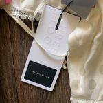 Three Floor V-neck Polka Dot Pattern Alba Dress In White Photo 6