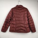 Eddie Bauer  Chevron Down Jacket EB650 Women's Large Brown/Burgundy Photo 3