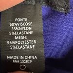 H:ours Revolve Avalon Dress Mesh One Shoulder Waist Cut Out Black Blue Violet M Photo 6