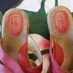 💕BOC💕 Leather Floral Cork Platform Sandal Wedge Size 10 Photo 8